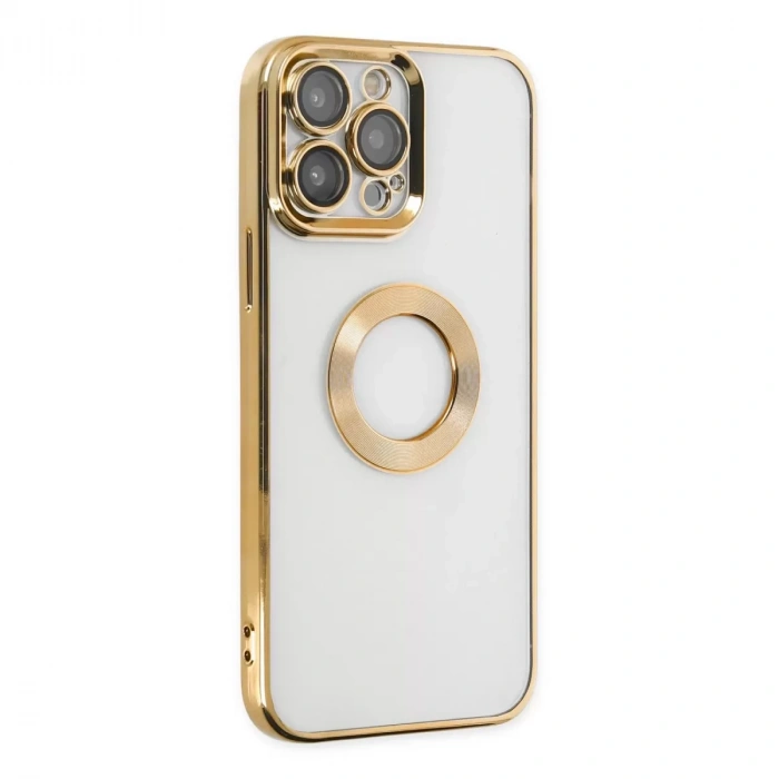İphone 14 Pro Kılıf Slot Silikon - Gold