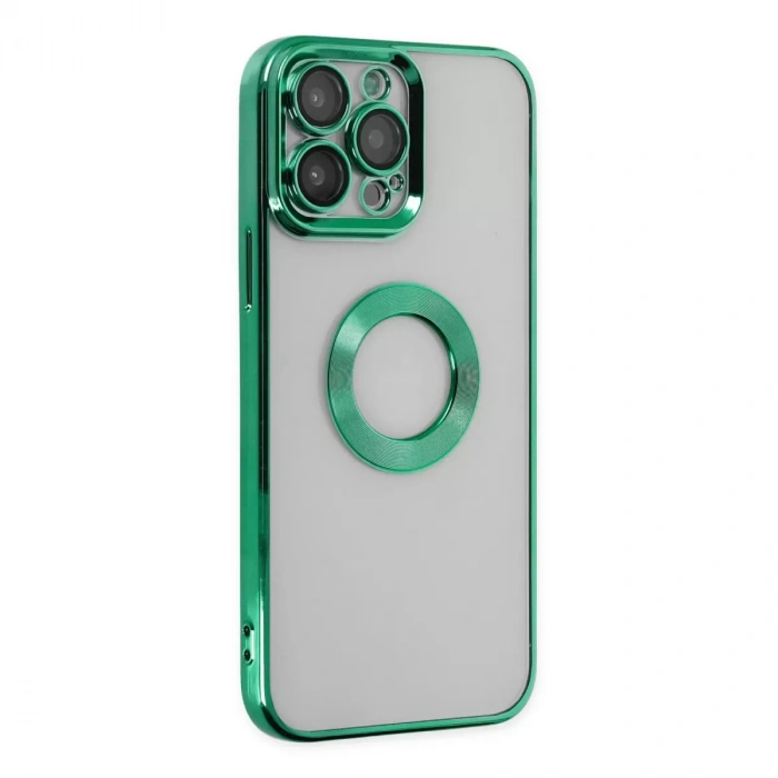 İphone 14 Pro Kılıf Slot Silikon - Köknar Yeşili