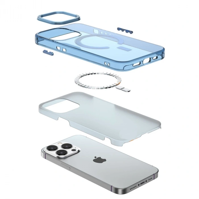 İphone 14 Pro Kılıf Troy Magsafe Kapak - Mor