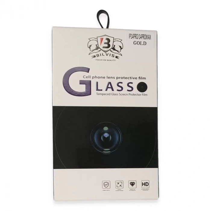 İphone 14 Pro Max Bilvis Titan Kamera Lens - Gold