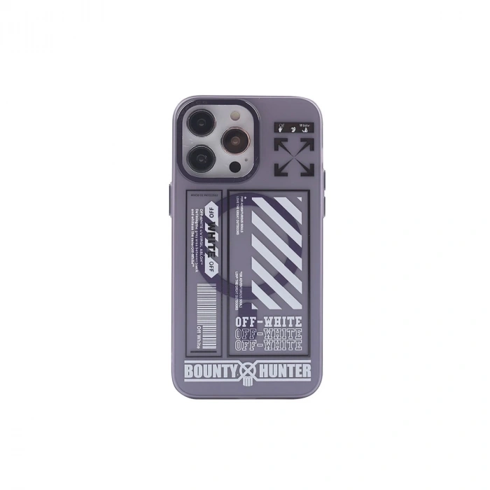 İphone 14 Pro Max Kılıf Apollo Magneticsafe Desenli Kapak - Apollo Mor - 1