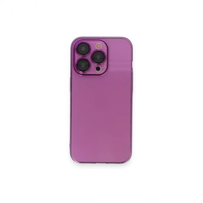İphone 14 Pro Max Kılıf Armada Lensli Kapak - Mor