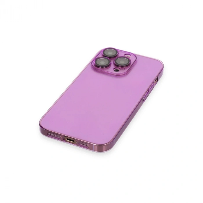 İphone 14 Pro Max Kılıf Armada Lensli Kapak - Mor