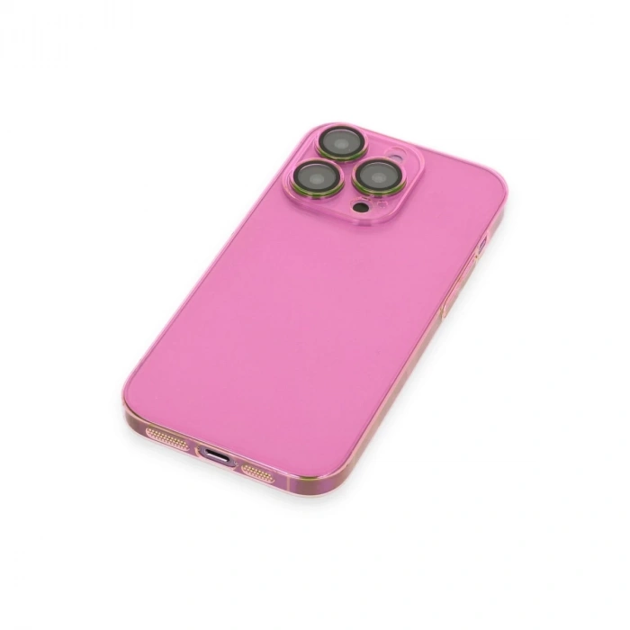 İphone 14 Pro Max Kılıf Armada Lensli Kapak - Pembe