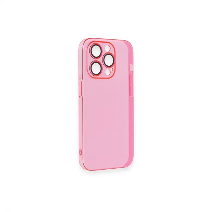 İphone 14 Pro Max Kılıf Armada Lensli Kapak - Pembe