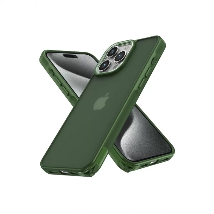 İphone 14 Pro Max Kılıf Elegant Kapak - Yeşil