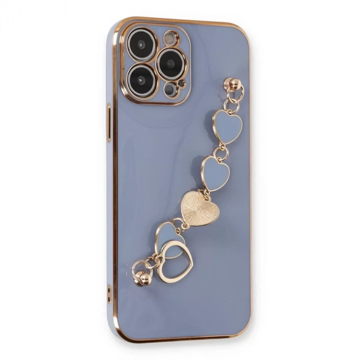 İphone 14 Pro Max Kılıf Esila Silikon - Gri