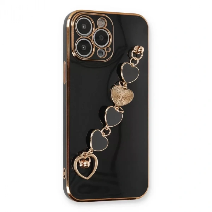 İphone 14 Pro Max Kılıf Esila Silikon - Siyah