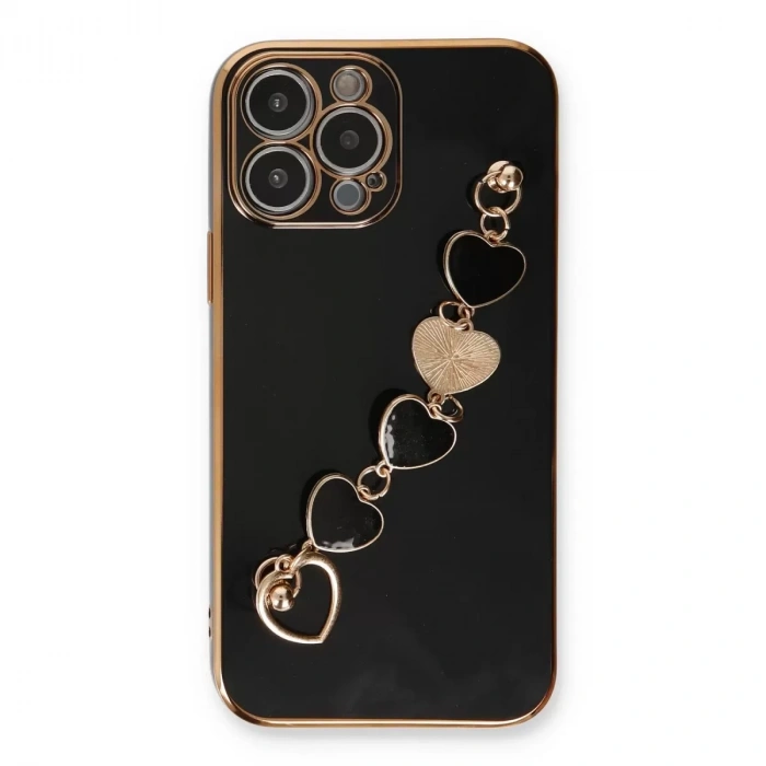 İphone 14 Pro Max Kılıf Esila Silikon - Siyah