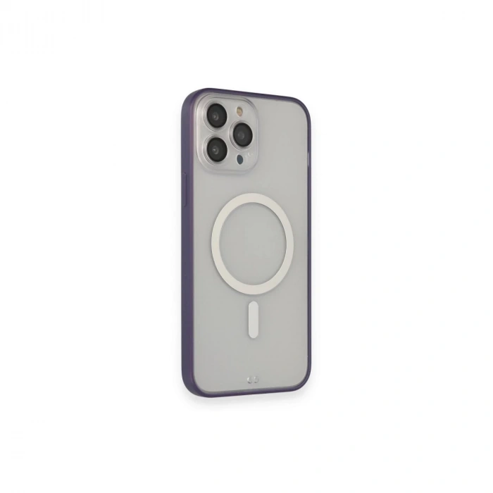 İphone 14 Pro Max Kılıf Grand Magneticsafe Kapak - Mor