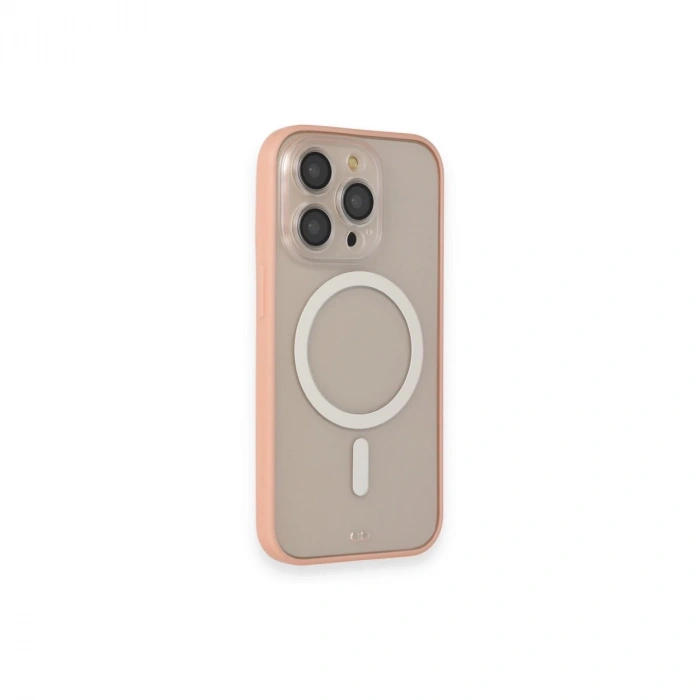 İphone 14 Pro Max Kılıf Grand Magneticsafe Kapak - Pembe