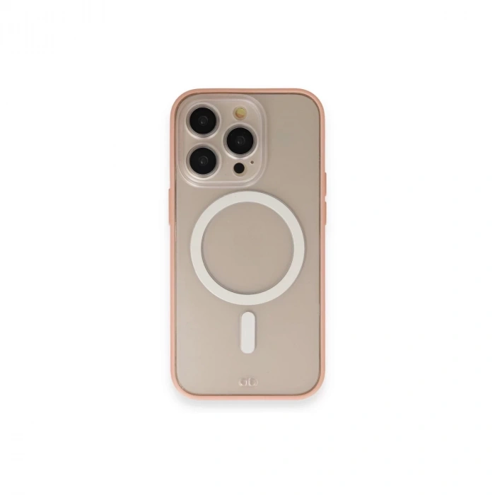 İphone 14 Pro Max Kılıf Grand Magneticsafe Kapak - Pembe