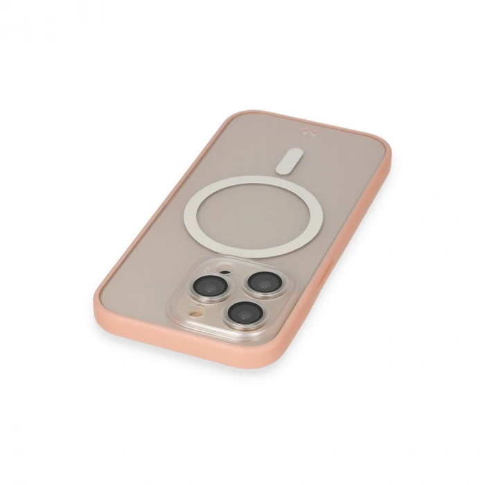 İphone 14 Pro Max Kılıf Grand Magneticsafe Kapak - Pembe