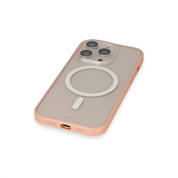 İphone 14 Pro Max Kılıf Grand Magneticsafe Kapak - Pembe
