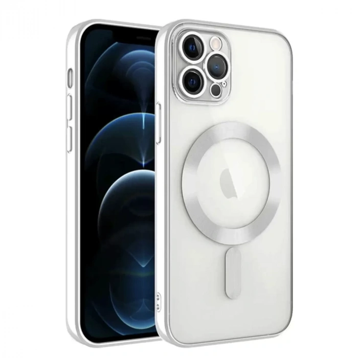 İphone 14 Pro Max Kılıf Kross Magneticsafe Kapak - Gümüş