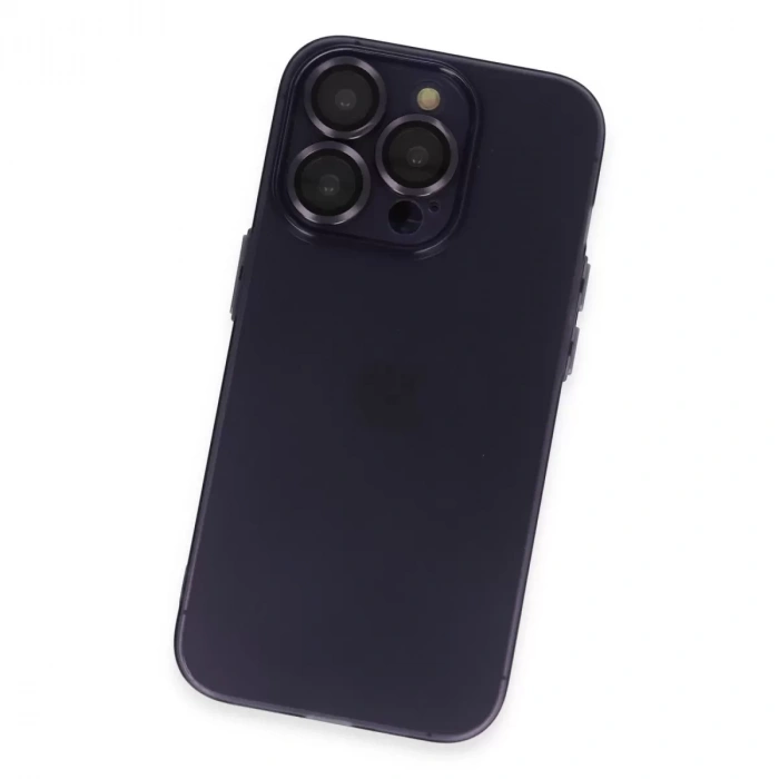 İphone 14 Pro Max Kılıf Luko Lens Silikon - Siyah