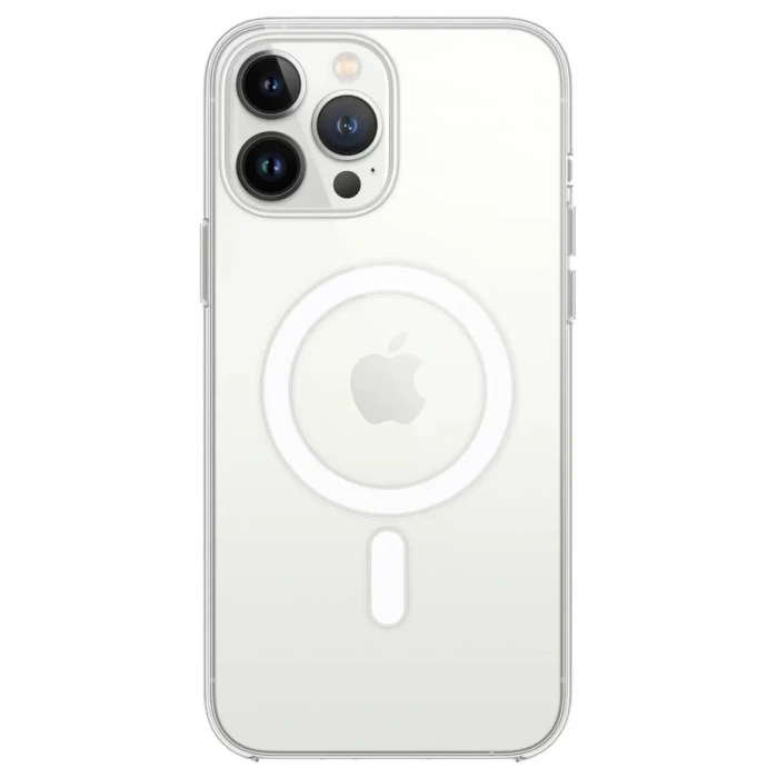 İphone 14 Pro Max Kılıf Magneticsafe Şeffaf Silikon - Şeffaf