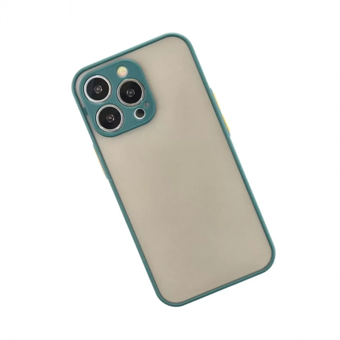 İphone 14 Pro Max Kılıf Montreal Silikon Kapak - Yeşil