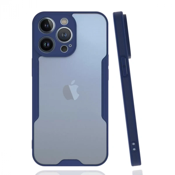 İphone 14 Pro Max Kılıf Platin Silikon - Lacivert