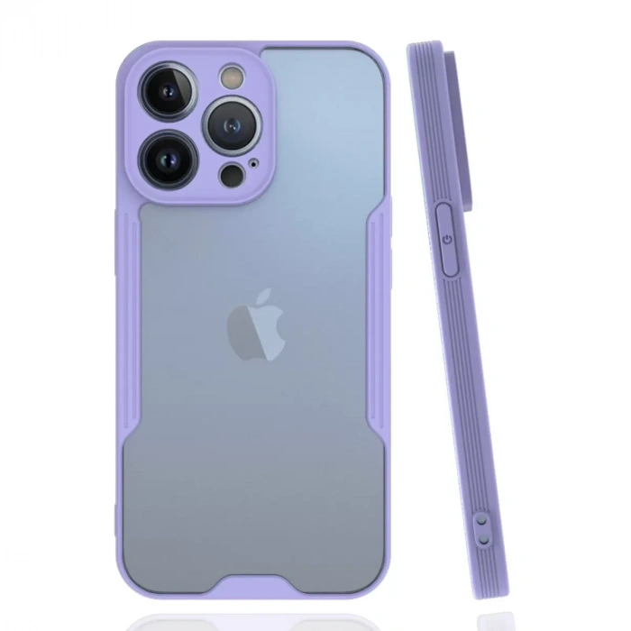İphone 14 Pro Max Kılıf Platin Silikon - Lila