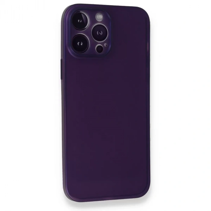 İphone 14 Pro Max Kılıf Pp Ultra İnce Kapak - Mor