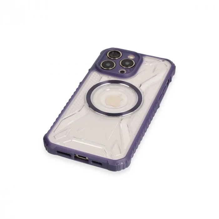 İphone 14 Pro Max Kılıf Prag Magneticsafe Kapak - Derin Mor