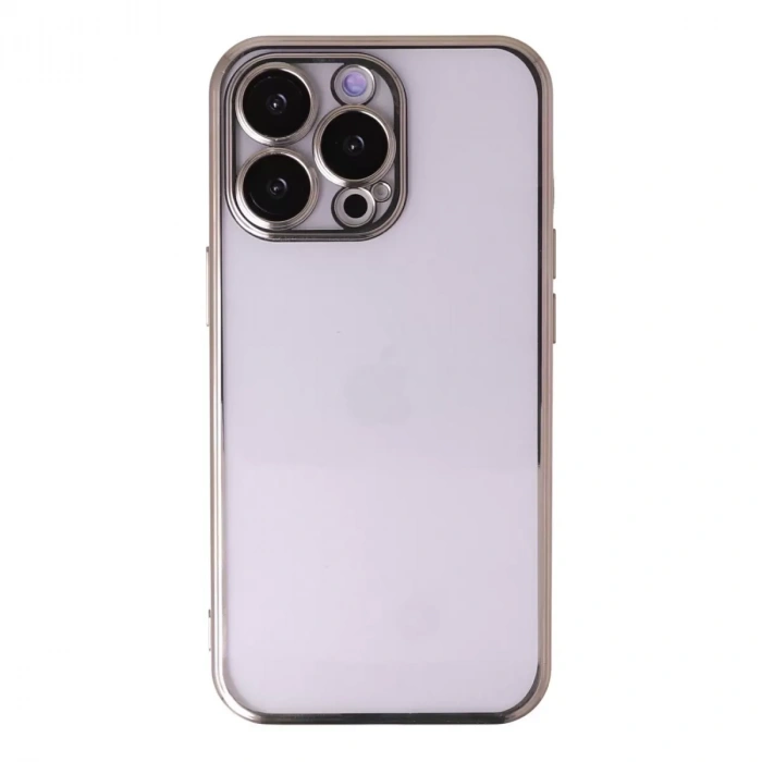 İphone 14 Pro Max Kılıf Razer Lensli Silikon - Gold