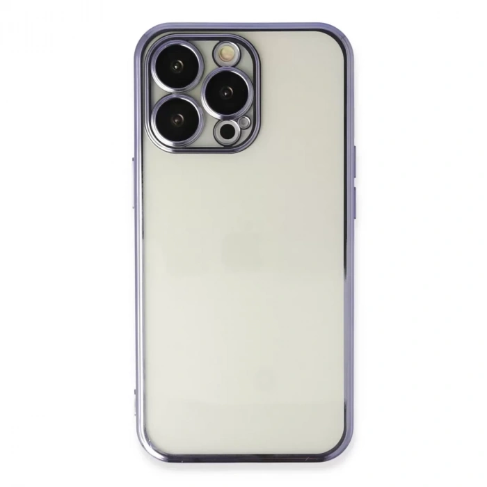 İphone 14 Pro Max Kılıf Razer Lensli Silikon - Mor