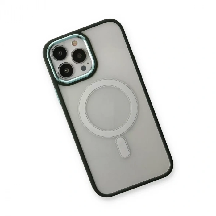 İphone 14 Pro Max Kılıf Room Magneticsafe Silikon - Köknar Yeşili