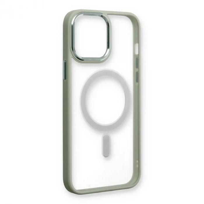 İphone 14 Pro Max Kılıf Room Magneticsafe Silikon - Su Yeşili