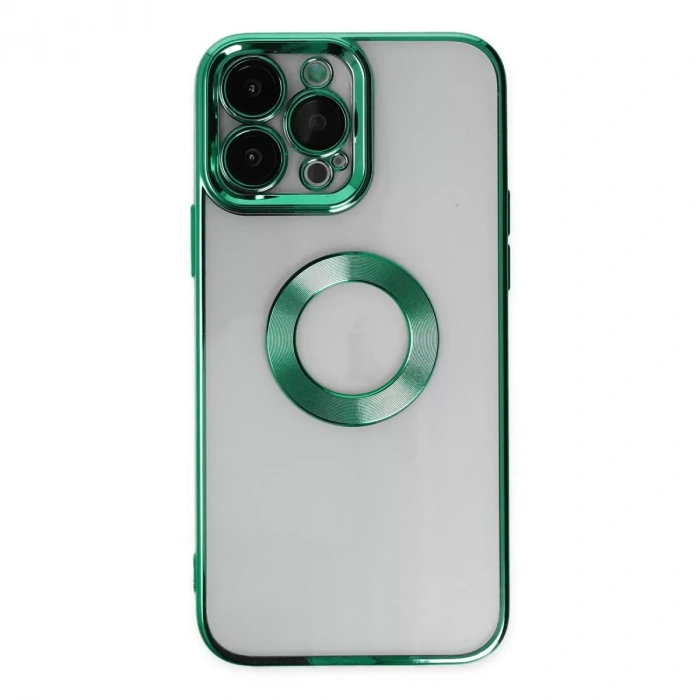 İphone 14 Pro Max Kılıf Slot Silikon - Köknar Yeşili