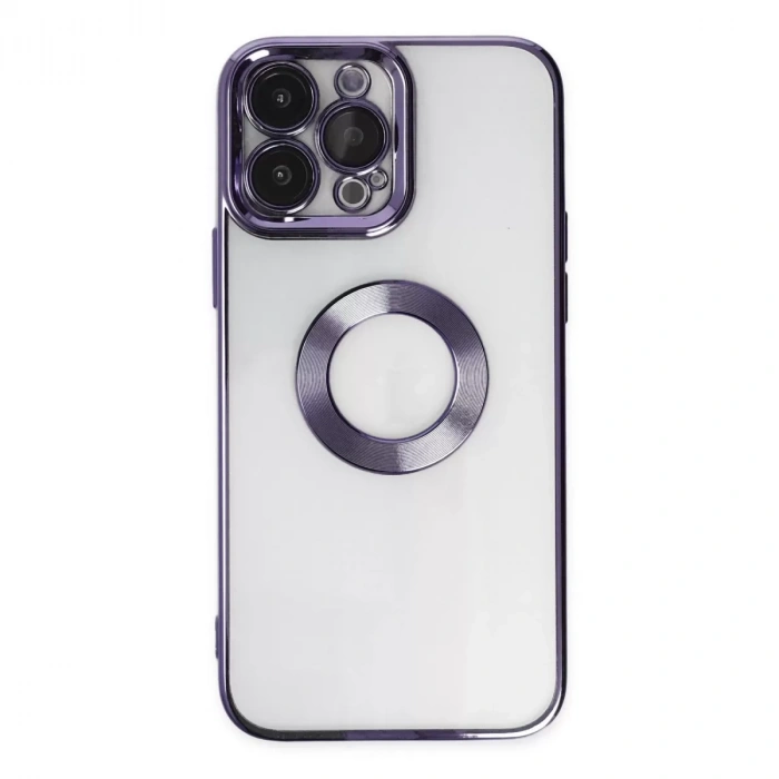 İphone 14 Pro Max Kılıf Slot Silikon - Mor