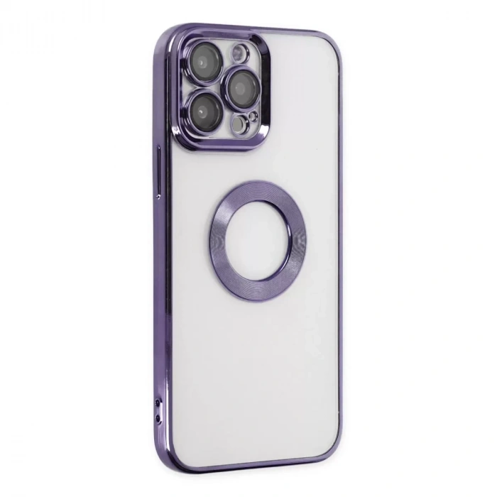 İphone 14 Pro Max Kılıf Slot Silikon - Mor