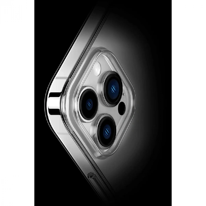 İphone 14 Pro Max Kılıf Tron Şeffaf Magsafe Kapak - Derin Mor
