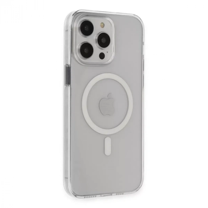 İphone 14 Pro Max Kılıf Tron Şeffaf Magsafe Kapak - Şeffaf