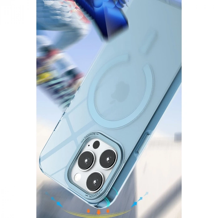 İphone 14 Pro Max Kılıf Troy Magsafe Kapak - Mor
