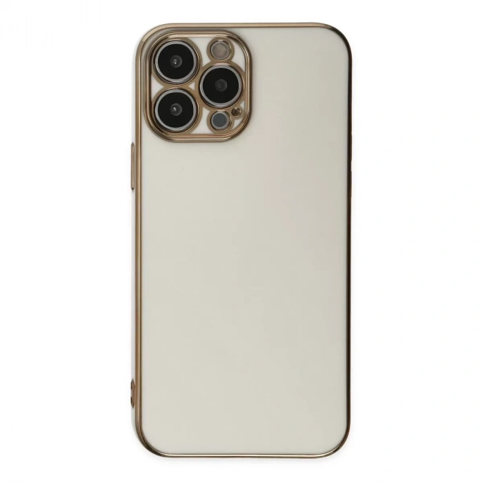 İphone 14 Pro Max Kılıf Volet Silikon - Beyaz