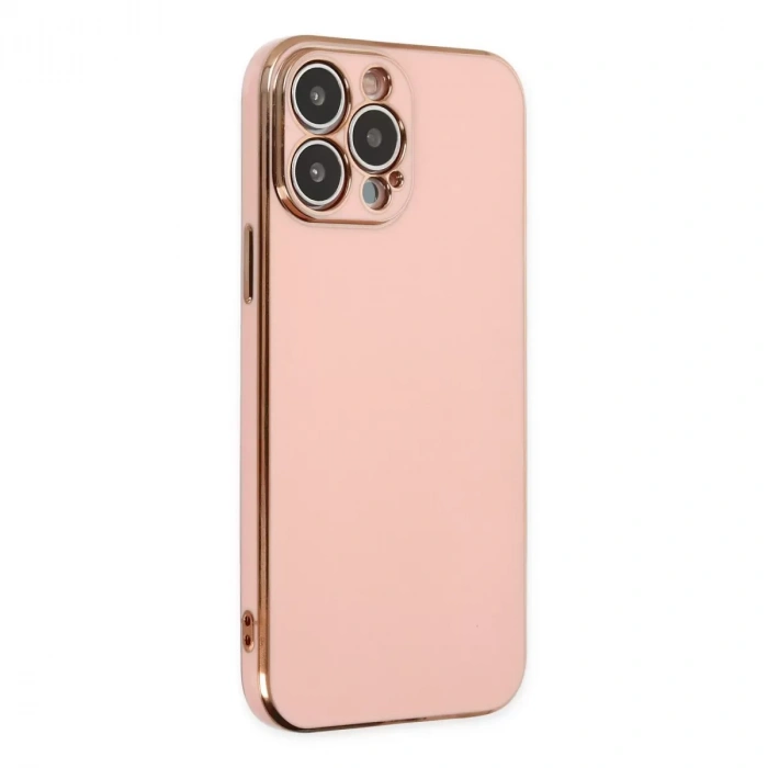 İphone 14 Pro Max Kılıf Volet Silikon - Pembe