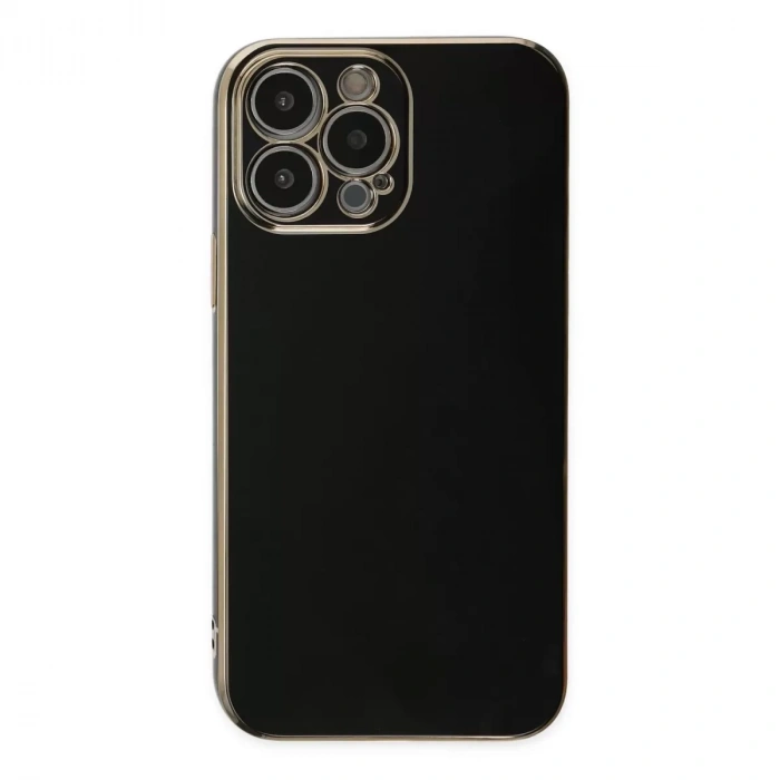 İphone 14 Pro Max Kılıf Volet Silikon - Siyah