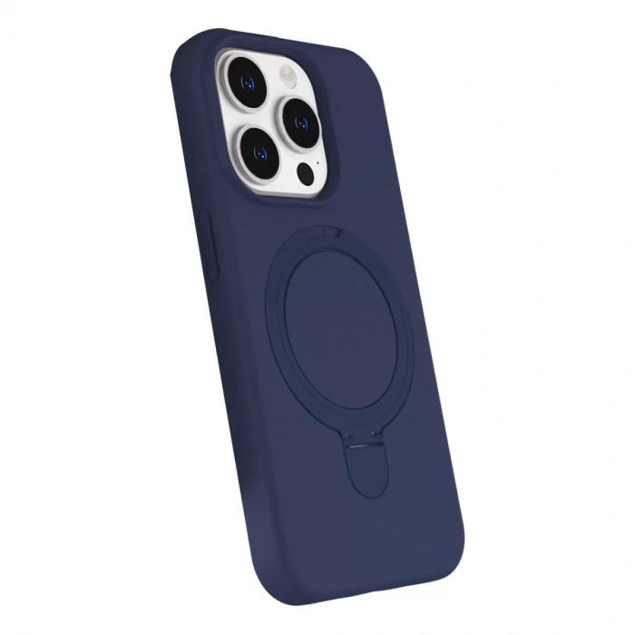 İphone 14 Pro Max Regal Magsafe Standlı Kapak - Lacivert