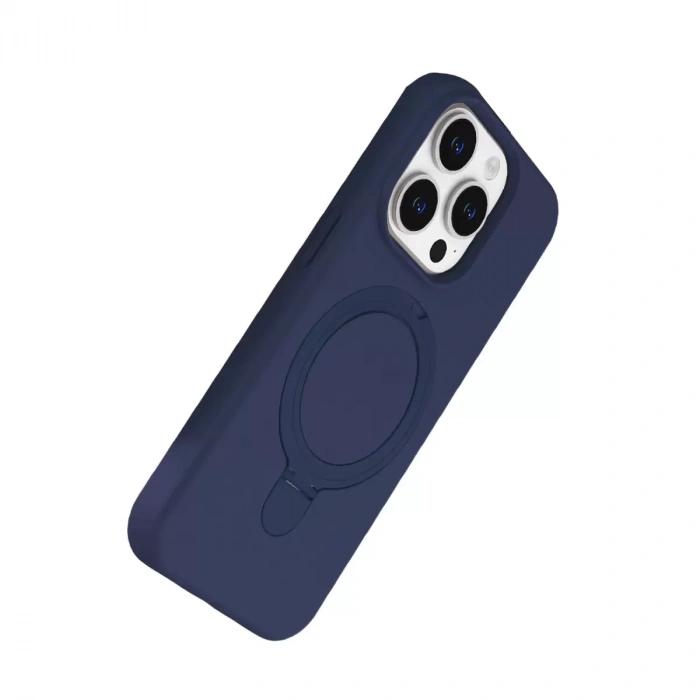 İphone 14 Pro Max Regal Magsafe Standlı Kapak - Lacivert