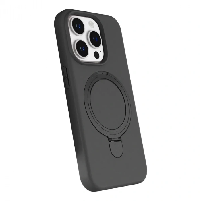 İphone 14 Pro Max Regal Magsafe Standlı Kapak - Titan Gri