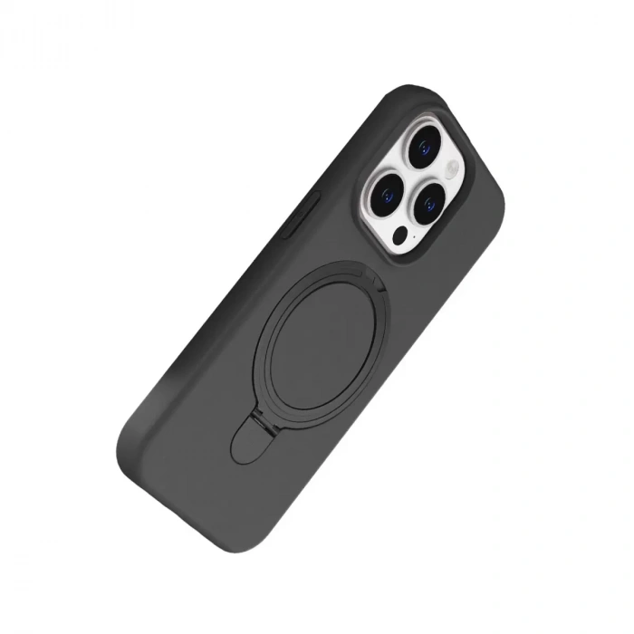 İphone 14 Pro Max Regal Magsafe Standlı Kapak - Titan Gri