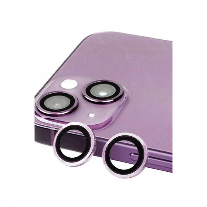İphone 14 Raze Metal Kamera Lens - Mor