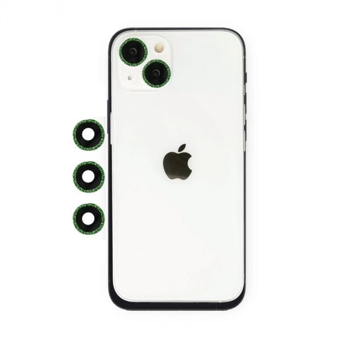 İphone 14 Shine Kamera Lens - Yeşil