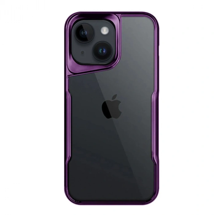 İphone 15 Kılıf Boyi Silikon Kapak - Derin Mor