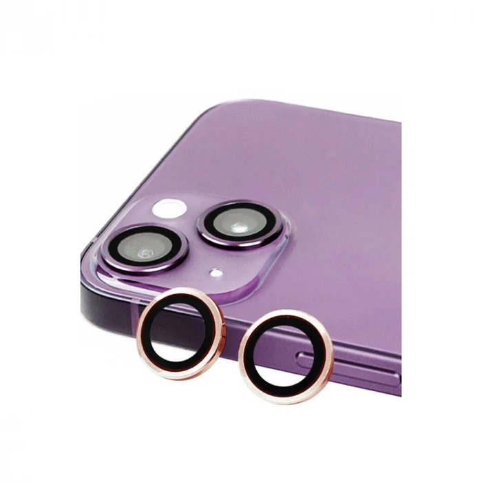 İphone 15 Plus Raze Metal Kamera Lens - Pembe