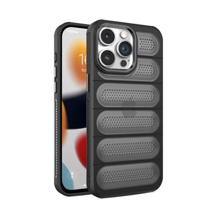 İphone 15 Pro Kılıf Airmax Silikon Kapak - Siyah