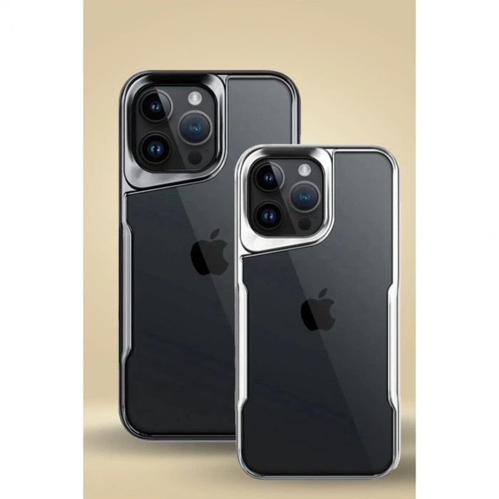 İphone 15 Pro Kılıf Boyi Silikon Kapak - Siyah