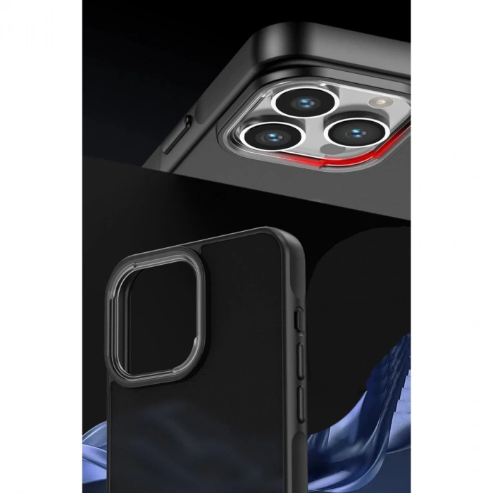 İphone 15 Pro Kılıf Elegant Kapak - Derin Mor